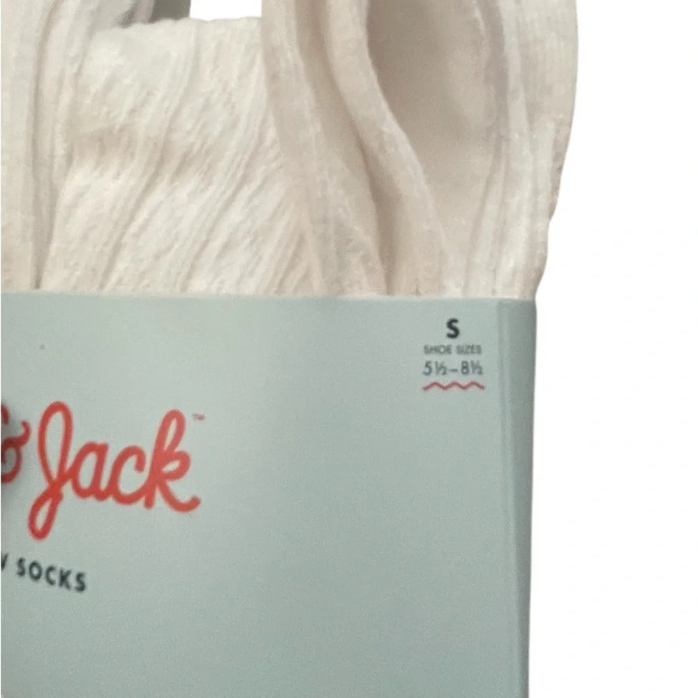 Cat & Jack Cream Crew Socks - 6 Pack